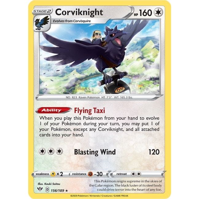 Image for Corviknight (156/189) (SWSH03) - Pokemon