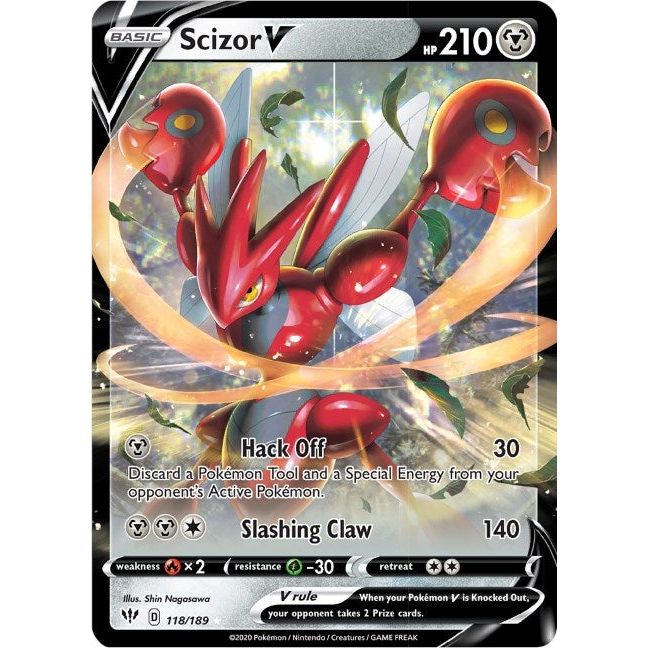 Image for Scizor V (118/189) (SWSH03) - Pokemon