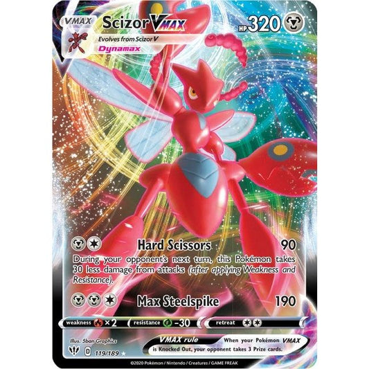 Image for Scizor VMAX (119/189) (SWSH03) - Pokemon