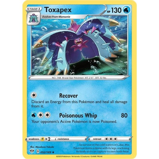 Image for Toxapex (052/189) (SWSH03) - Pokemon