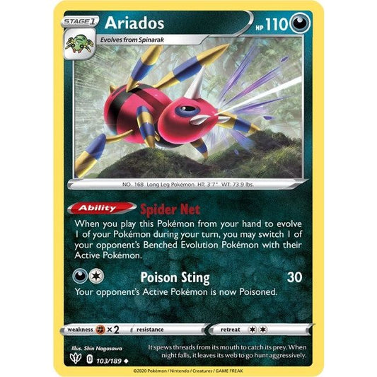 Image for Ariados (103/189) (SWSH03) - Pokemon