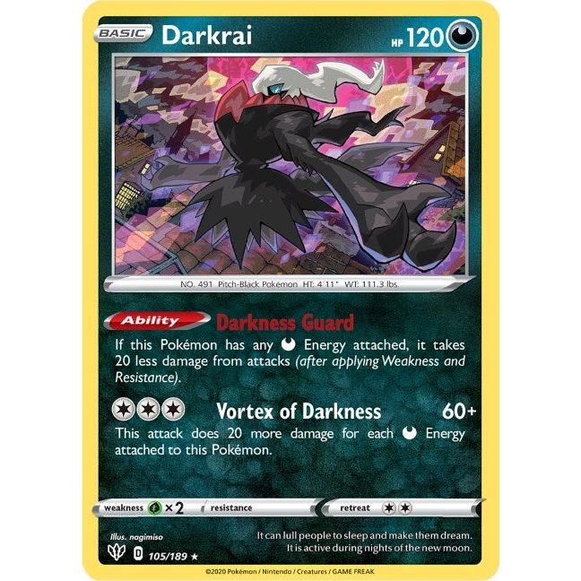 Image for Darkrai (105/189) (SWSH03) - Pokemon