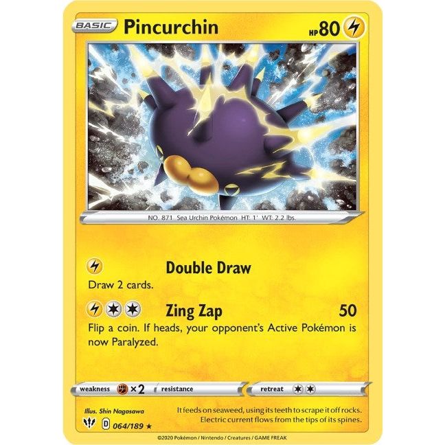 Image for Pincurchin (064/189) (SWSH03) - Pokemon