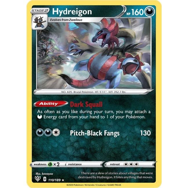 Image for Hydreigon (110/189) (SWSH03) - Pokemon