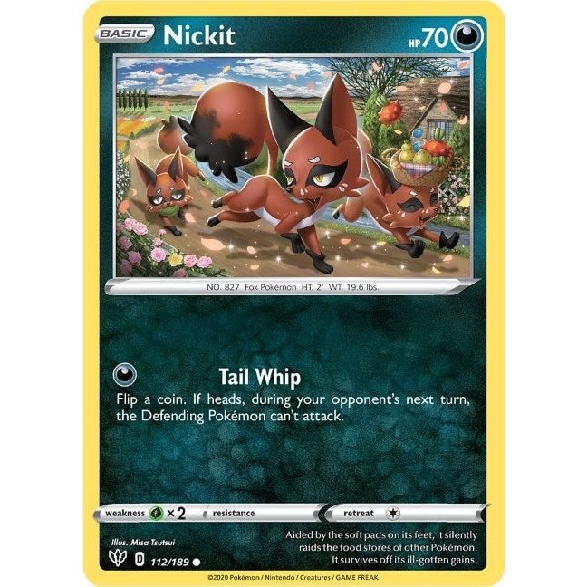 Image for Nickit (112/189) (SWSH03) - Pokemon