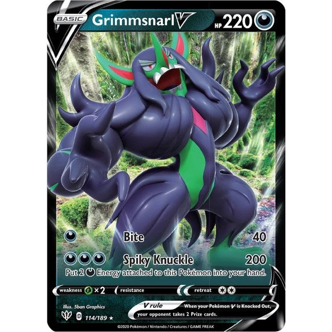 Image for Grimmsnarl V (114/189) (SWSH03) - Pokemon