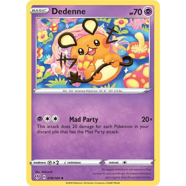 Image for Dedenne (078/189) (SWSH03) - Pokemon