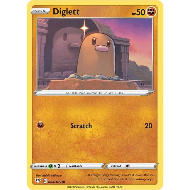 Image for Diglett (084/189) (SWSH03) - Pokemon