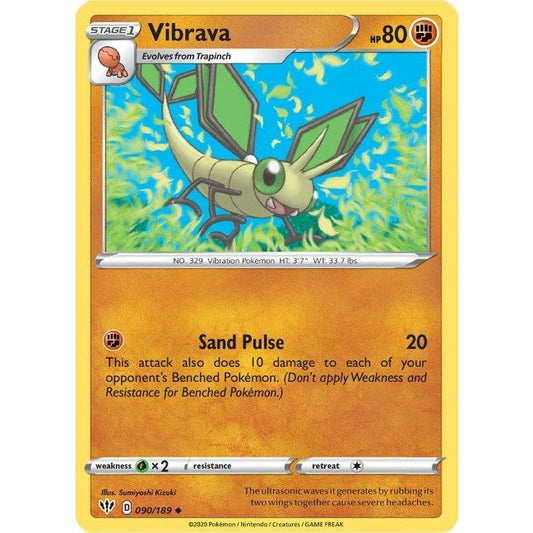 Image for Vibrava (090/189) (SWSH03) - Pokemon