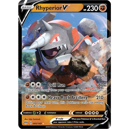 Image for Rhyperior V (095/189) (SWSH03) - Pokemon