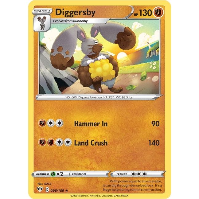 Image for Diggersby (096/189) (SWSH03) - Pokemon