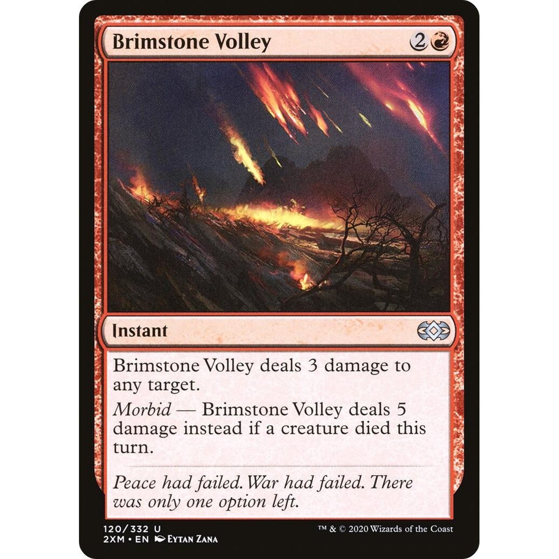 Image for Brimstone Volley (120) (2XM) - Magic: The Gathering