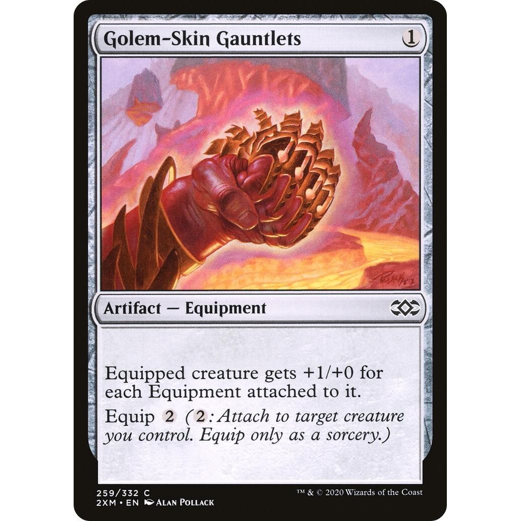 Image for Golem-Skin Gauntlets (259) (2XM) - Magic: The Gathering