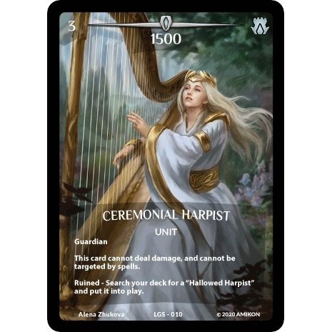 Image for Ceremonial Harpist (Full Art) (LGS-010) (PR) - Argent Saga TCG