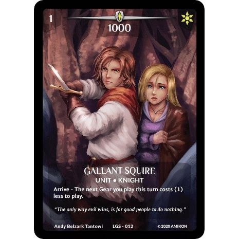 Image for Gallant Squire (Full Art) (LGS-012) (PR) - Argent Saga TCG