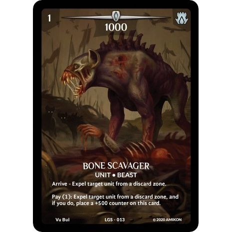 Image for Bone Scavager (Full Art) (LGS-013) (PR) - Argent Saga TCG