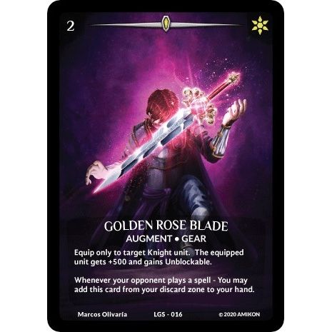 Image for Golden Rose Blade (Full Art) (LGS-016) (PR) - Argent Saga TCG