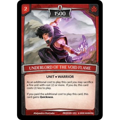 Image for Underlord of the Void Flame (PR2020-151) (PR) - Argent Saga TCG