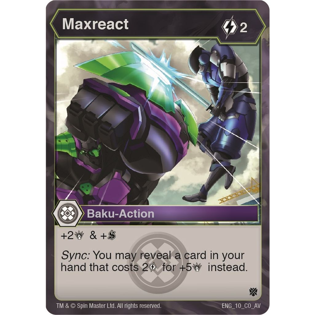 Image for Maxreact (10) (AV) - Bakugan TCG