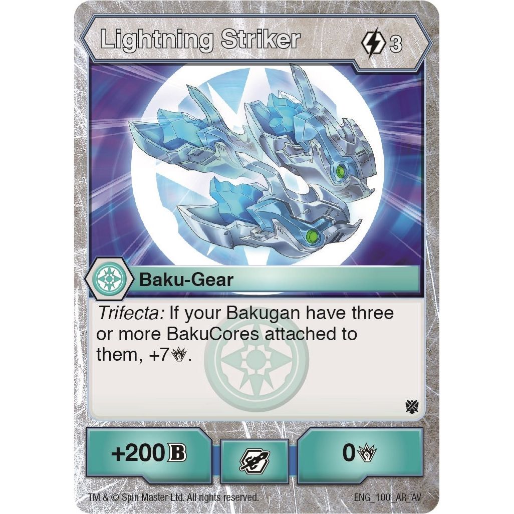 Image for Lightning Striker (100) (AV) - Bakugan TCG