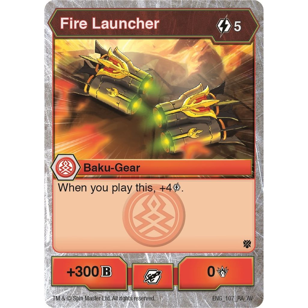 Image for Fire Launcher (107) (AV) - Bakugan TCG