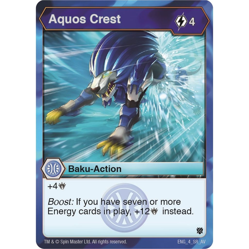 Image for Aquos Crest (4) (AV) - Bakugan TCG