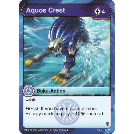 Image for Aquos Crest (4) (AV) - Bakugan TCG