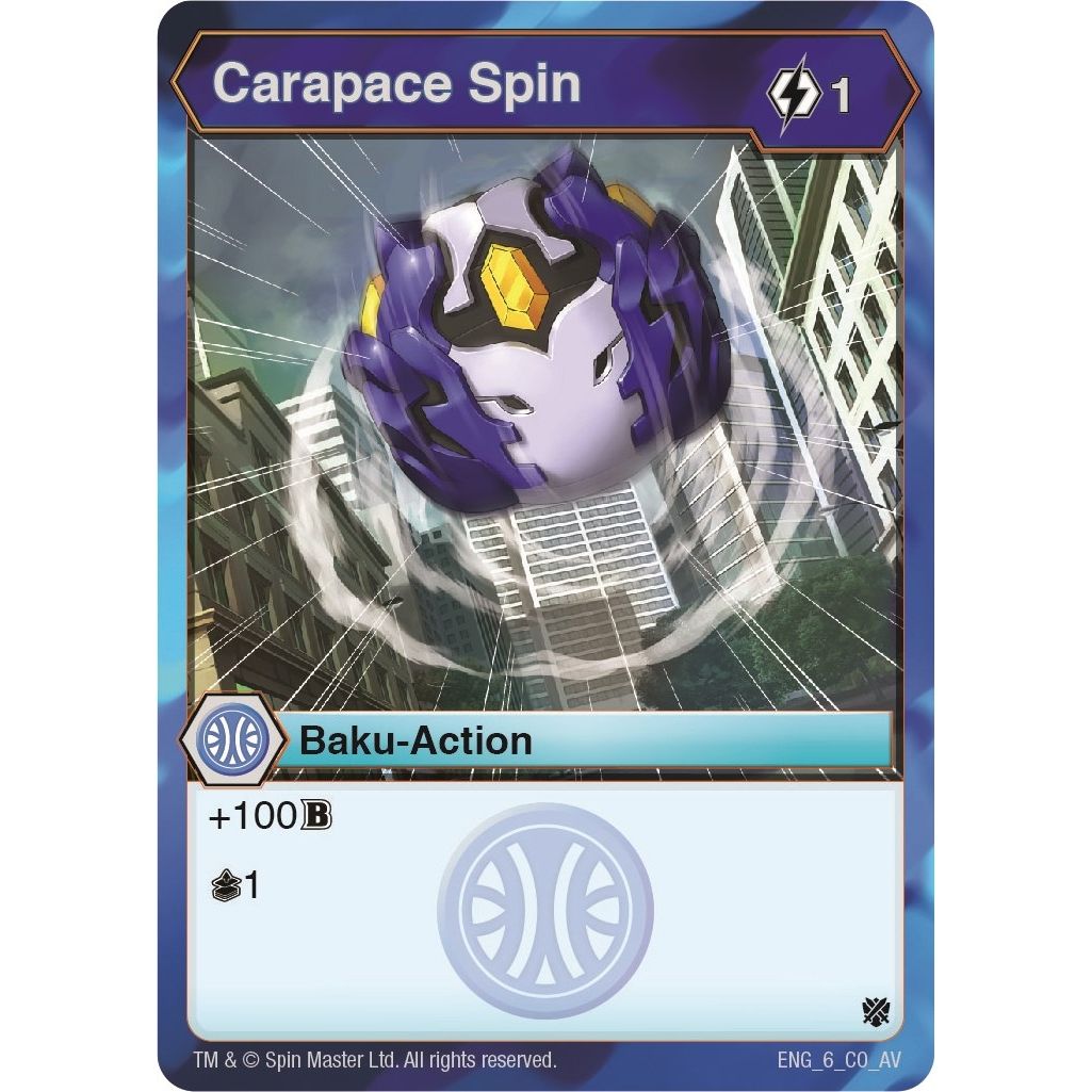 Image for Carapace Spin (6) (AV) - Bakugan TCG