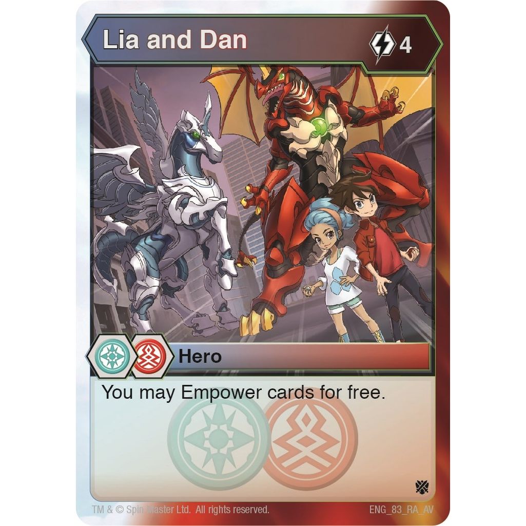 Image for Lia and Dan (83) (AV) - Bakugan TCG