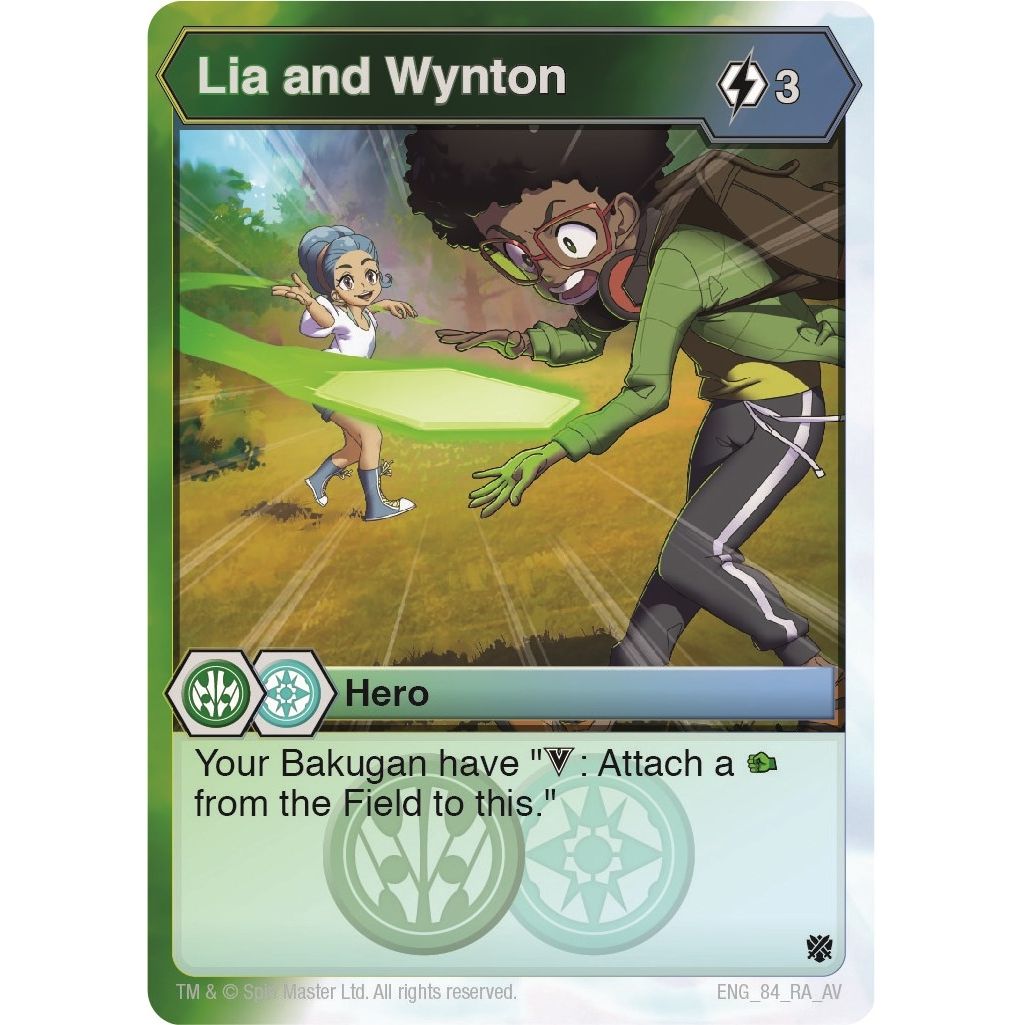 Image for Lia and Wynton (84) (AV) - Bakugan TCG