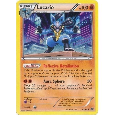 Image for Lucario - 64/99 (Cosmos Holo) (064/099) (BLE) - Pokemon