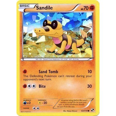 Image for Sandile - 63/114 (Cracked Ice Holo) (063/114) (MCAP) - Pokemon