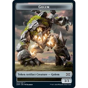 Image for Golem // Human Soldier Double-Sided Token (23 // 5) (2XM) - Magic: The Gathering