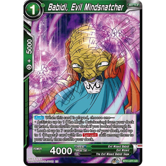 Image for Babidi, Evil Mindsnatcher (BT11-071) (DBS-B11) - Dragon Ball Super: Masters