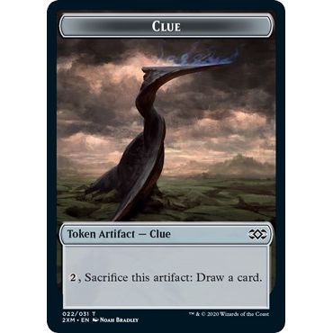 Image for Clue // Wurm (030) Double-Sided Token (22 // 30) (2XM) - Magic: The Gathering