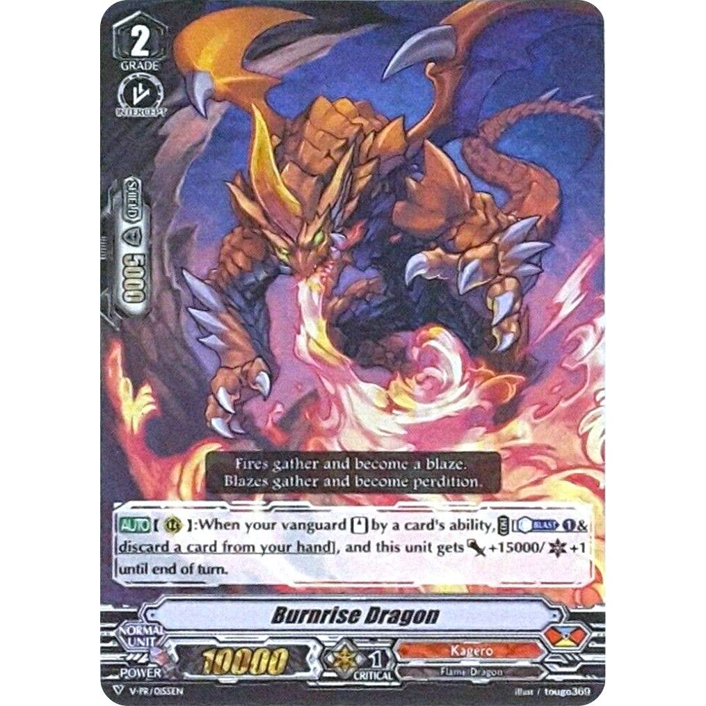 Image for Burnrise Dragon (RRR Foil) (V-PR/0155EN) (VPR) - Cardfight Vanguard