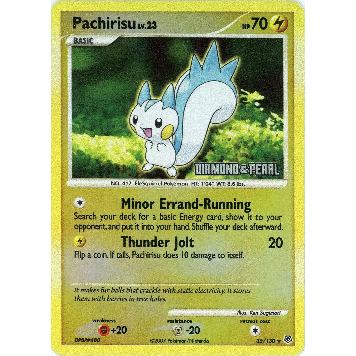 Image for Pachirisu - 35/130 [Diamond & Pearl] (035/130) (BKP) - Pokemon