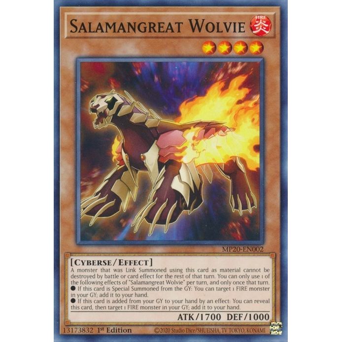 Image for Salamangreat Wolvie (MP20-EN002) (MP20) - YuGiOh