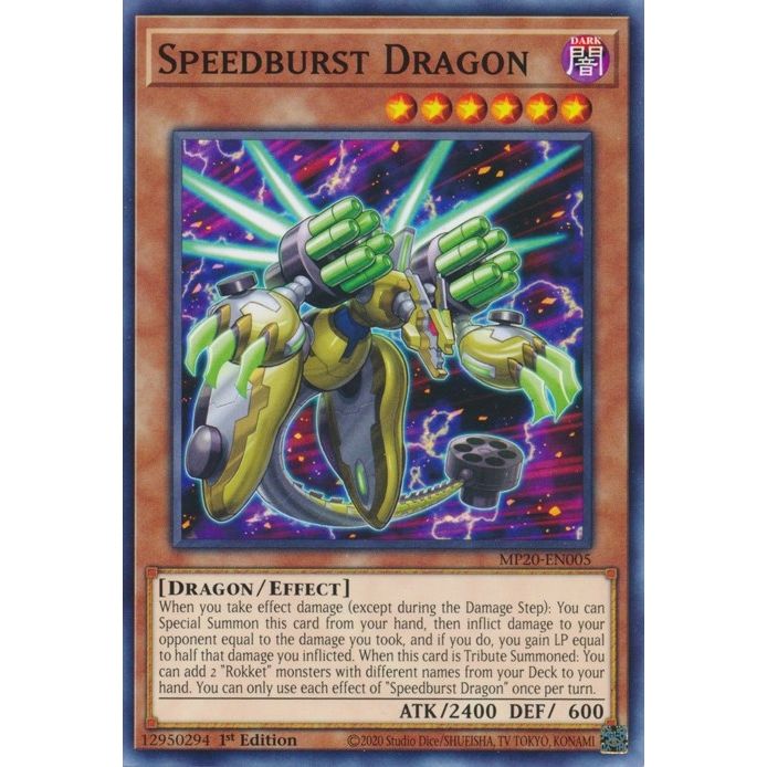 Image for Speedburst Dragon (MP20-EN005) (MP20) - YuGiOh