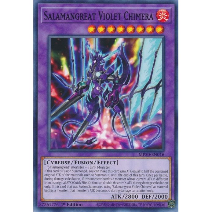 Image for Salamangreat Violet Chimera (MP20-EN016) (MP20) - YuGiOh