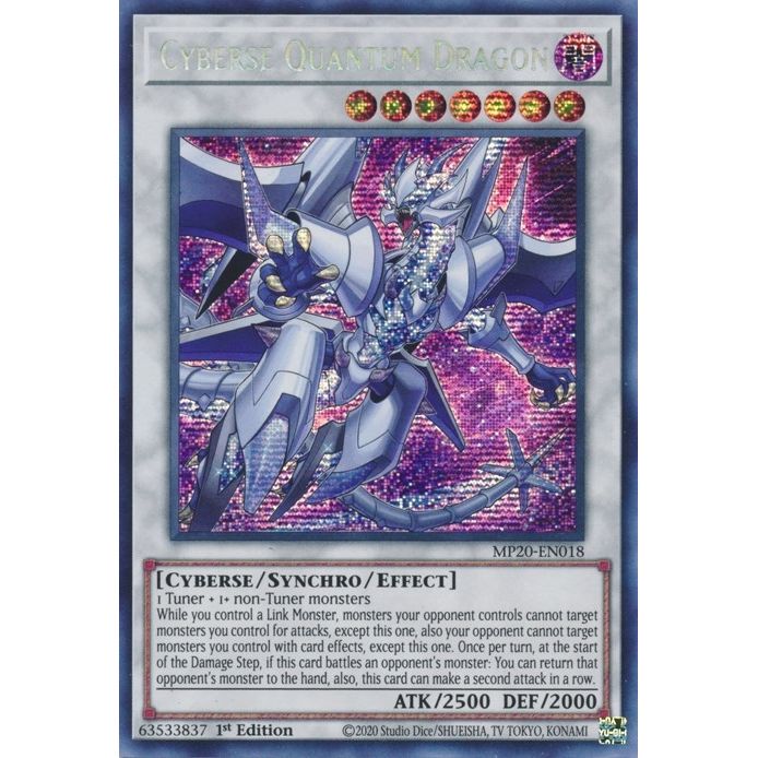 Image for Cyberse Quantum Dragon (MP20-EN018) (MP20) - YuGiOh