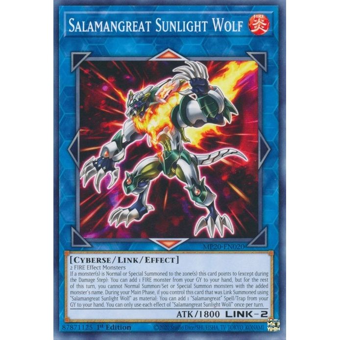 Image for Salamangreat Sunlight Wolf (MP20-EN020) (MP20) - YuGiOh