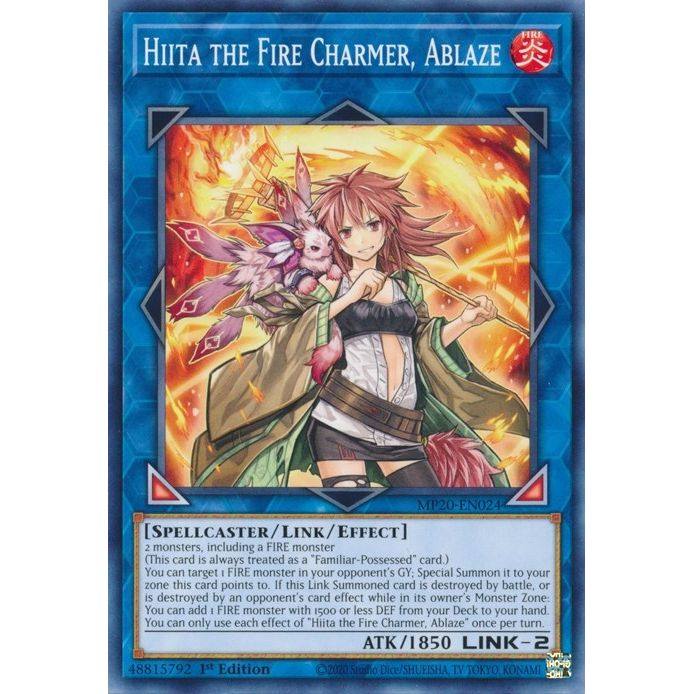 Image for Hiita the Fire Charmer, Ablaze (MP20-EN024) (MP20) - YuGiOh