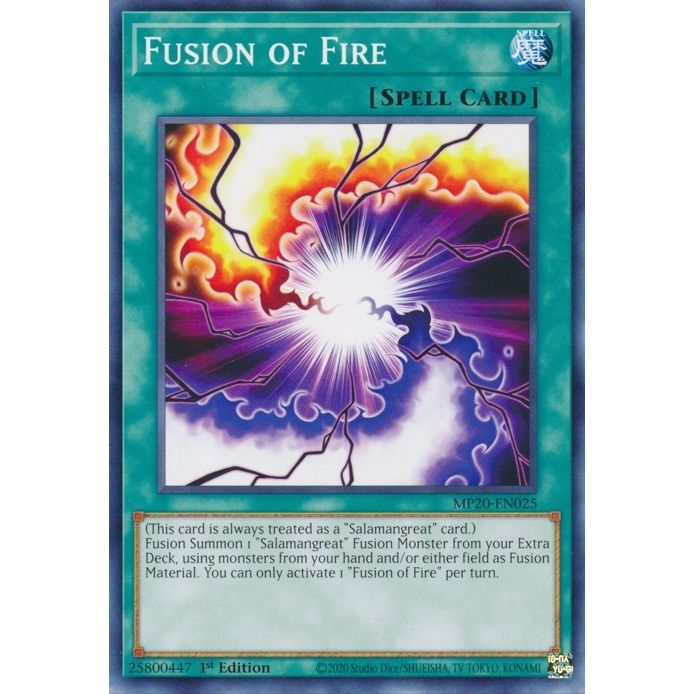 Image for Fusion of Fire (MP20-EN025) (MP20) - YuGiOh