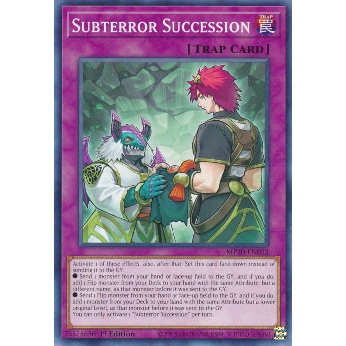 Image for Subterror Succession (MP20-EN033) (MP20) - YuGiOh