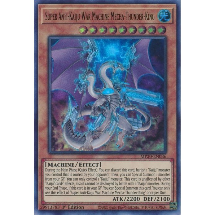 Image for Super Anti-Kaiju War Machine Mecha-Thunder-King (MP20-EN036) (MP20) - YuGiOh