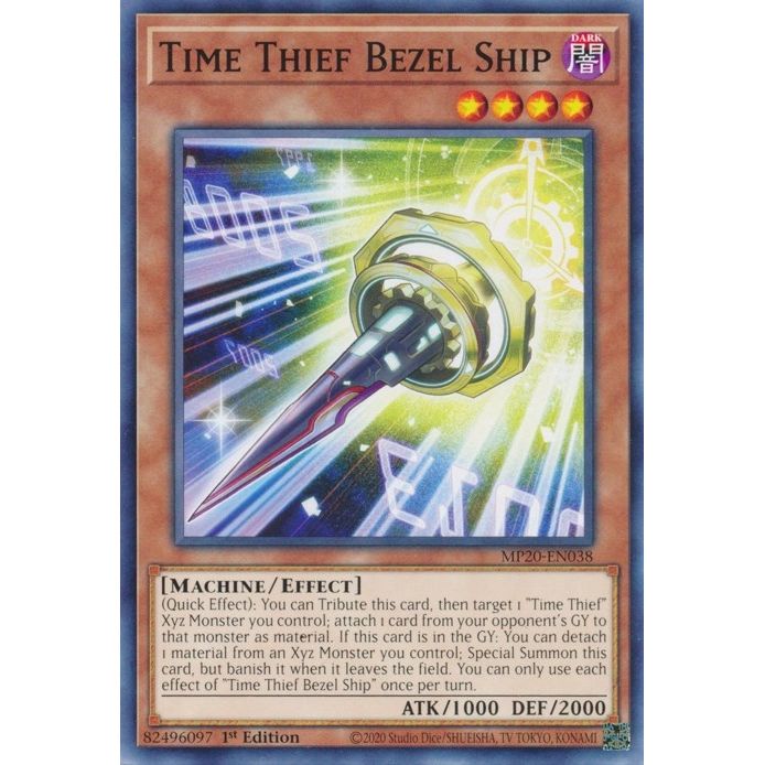 Image for Time Thief Bezel Ship (MP20-EN038) (MP20) - YuGiOh