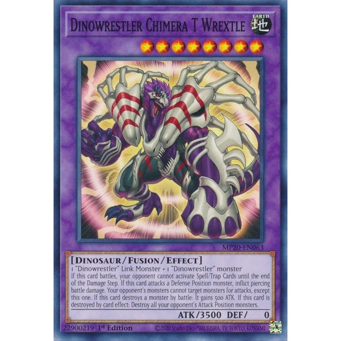 Image for Dinowrestler Chimera T Wrextle (MP20-EN063) (MP20) - YuGiOh