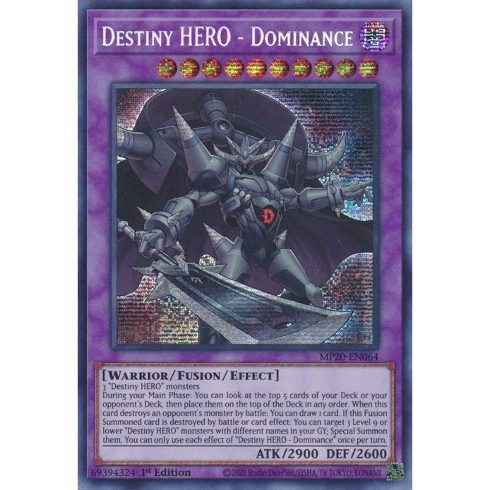 Image for Destiny HERO - Dominance (MP20-EN064) (MP20) - YuGiOh