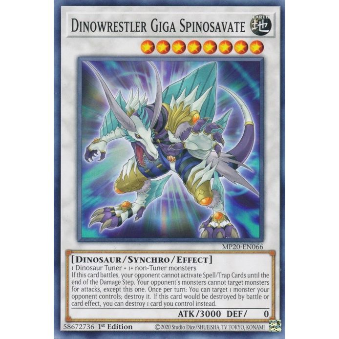 Image for Dinowrestler Giga Spinosavate (MP20-EN066) (MP20) - YuGiOh